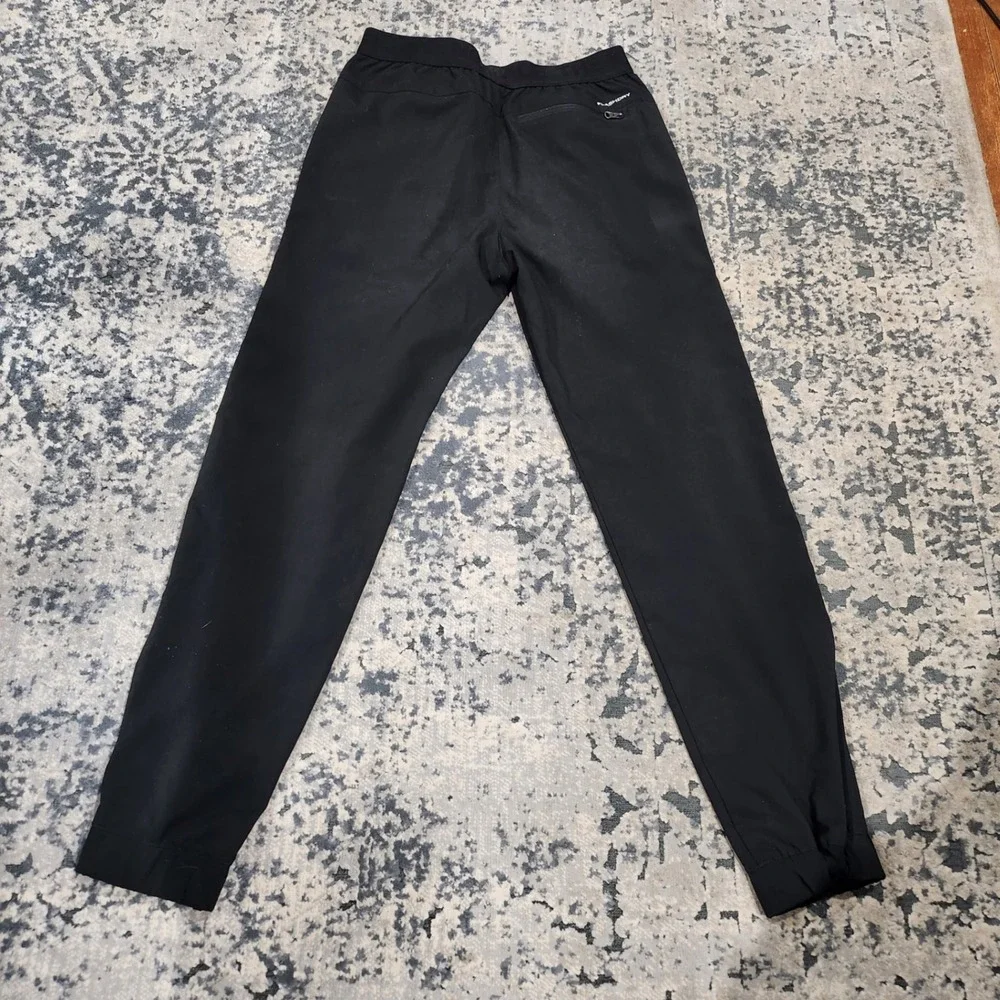 The North Face Boys Black Jogger Pants Size L 12 Elastic Waist Activewear Logo